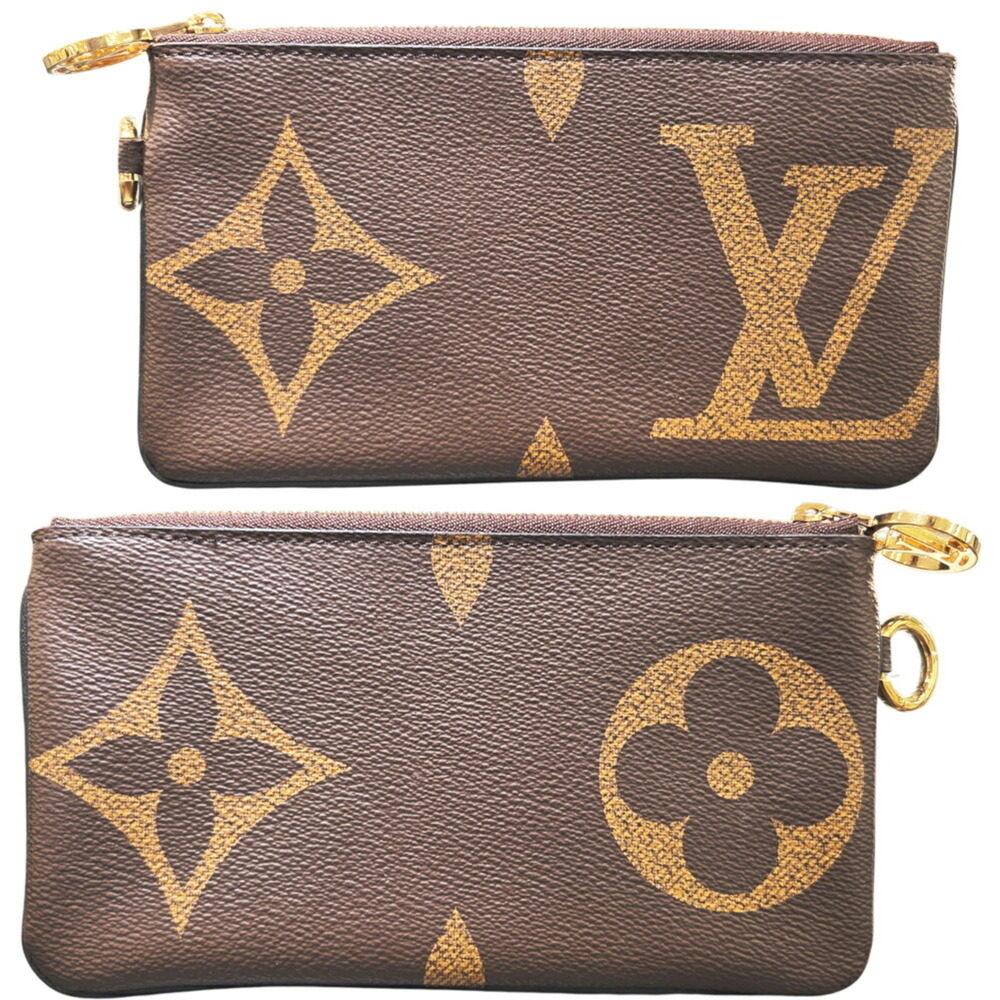 LOUIS VUITTON Authentic Brown Monogram Pochette Pouch - Picture 13 of 15